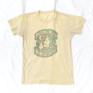 Vintage Graphic Tee - Smoke The Best Smoke Columbian